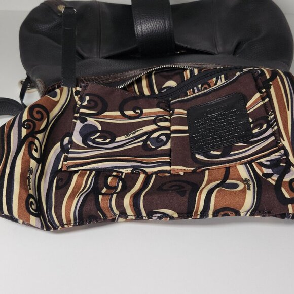 Vintage Brighton Pebble Leather Handbag Black/Brown - Picture 8 of 15
